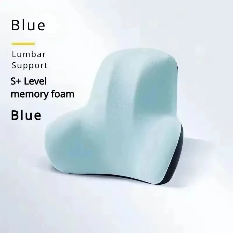 New Lumbar Back Cushion with Memory Foam for Car Office Gaming Chairs & Postpartum Pain Relief Pillow