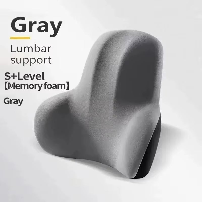 New Lumbar Back Cushion with Memory Foam for Car Office Gaming Chairs & Postpartum Pain Relief Pillow