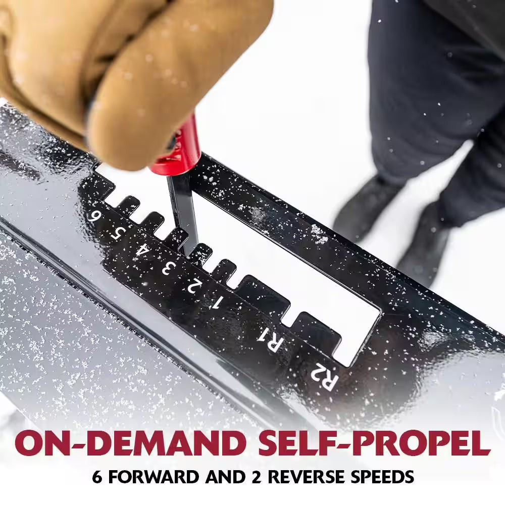 24 In. 208Cc Self-Propelled 2-Stage Gas Snow Blower with Electric Start