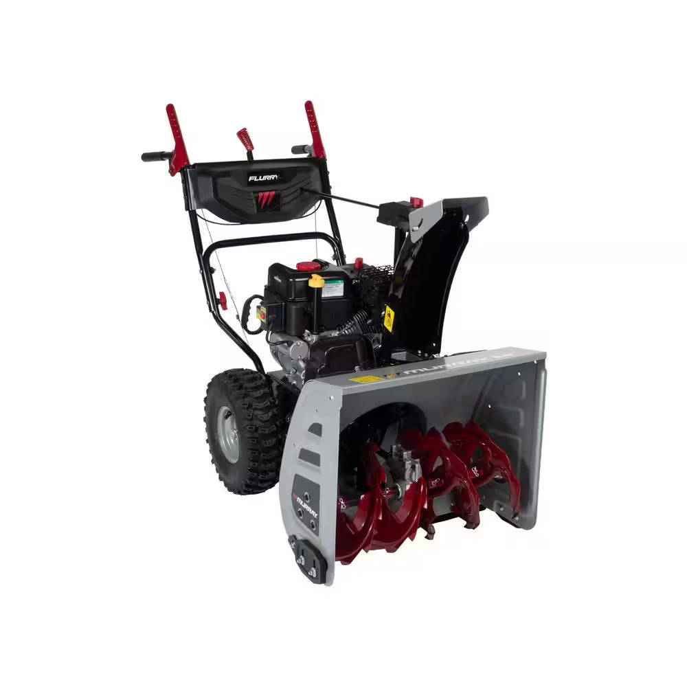 24 In. 208Cc Self-Propelled 2-Stage Gas Snow Blower with Electric Start