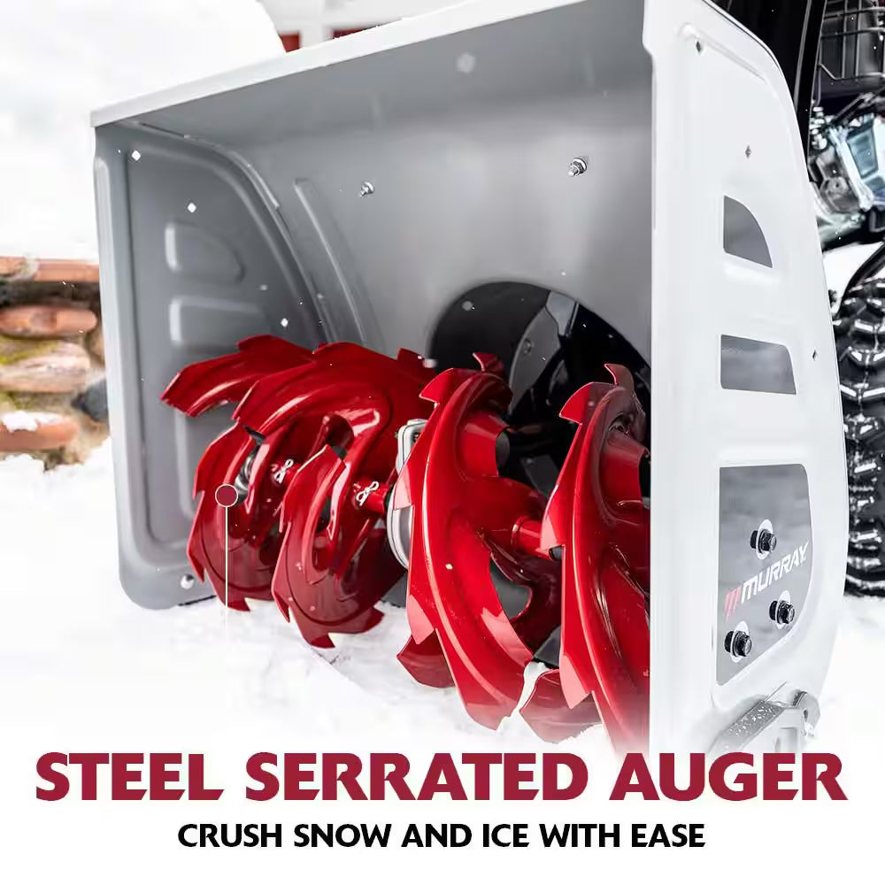 24 In. 208Cc Self-Propelled 2-Stage Gas Snow Blower with Electric Start